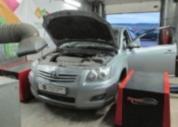 Чип-тюнинг Toyota Avensis 1.8i 129hp MT 2007 года выпуска