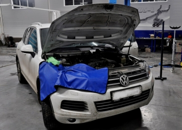 Чип тюнинг Volkswagen Touareg 3.6 FSI 249hp 2013 года выпуска 